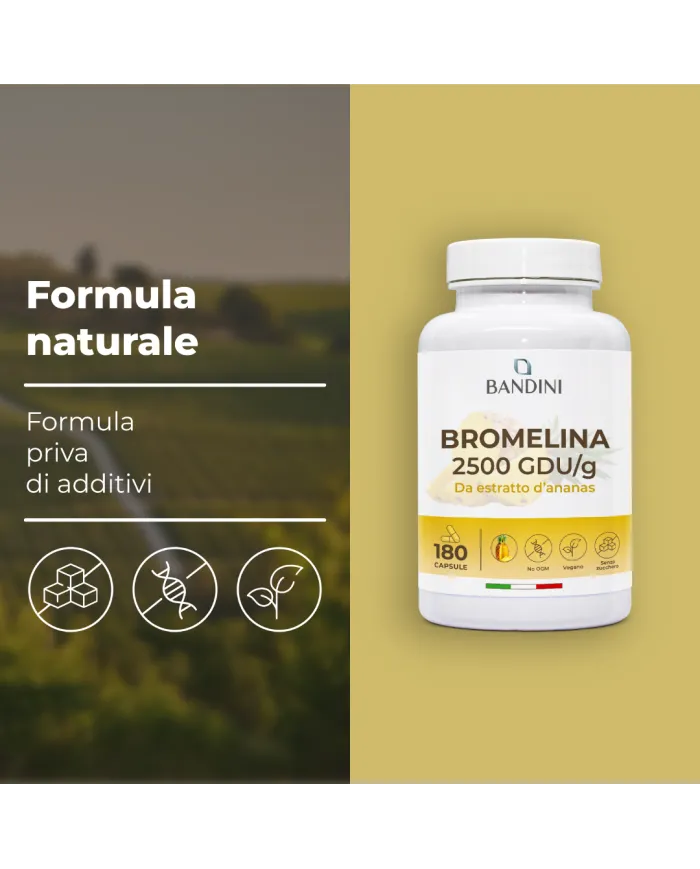 Bromelina - 180 Capsule